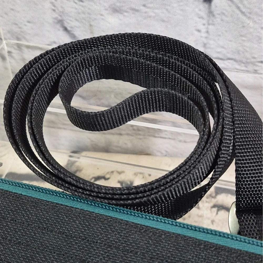 Haiku Impulse Crossbody Bag Black Green Multi-Pocket Travel Purse